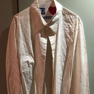 Anne Klein 22W gorgeous cotton embossed blouse